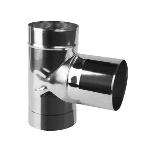 Trójnik kwaso-żaroodporny "T"90st ( fi 120 ) grubość 1mm