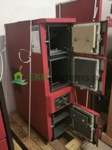 Kocioł dwupaliwowy, hybrydowy DS Duo 24kW węgiel drewno bez bufora 